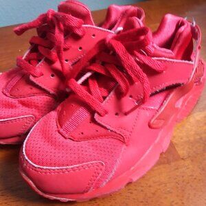 Nike Huarache Run Casual Shoes Sneakers Red sz 13C